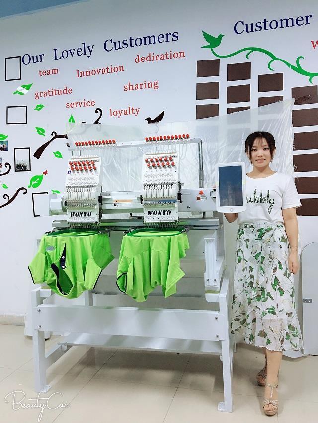 بهترین دستگاه ماشین گلدوزی با دو سر ماشین با قیمت ماشین آلات گلدوزی خوب