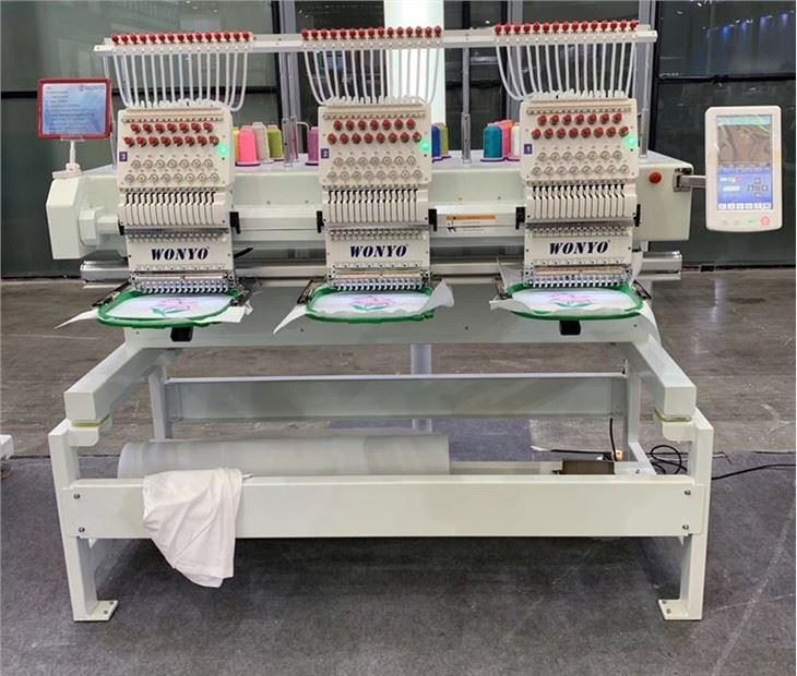 Wonyo 3 Head Laser Garment Embroidery Machine With Multi Needle From China