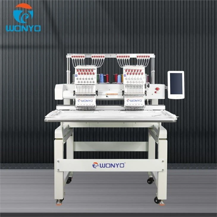 2022 Hot Sale 2 Heads Computerized Embroidery Machine For New Beginner And Home Business