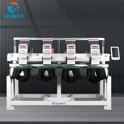 1000RPM سرعت بالا 4 سر 12 سوزن کامپیوتر Tajima ماشین گلدوزی قیمت 400 * 450 میلی متر